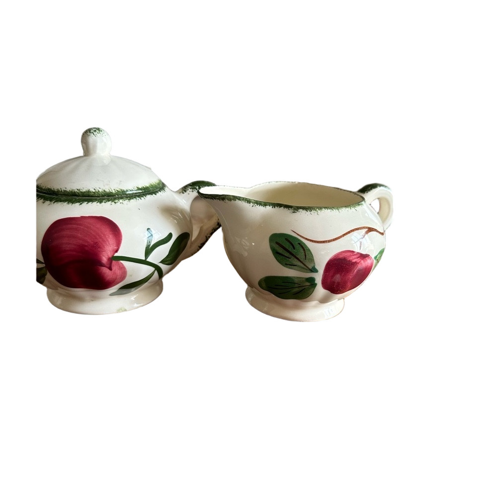 Blue Ridge Southern Pottery Sugar Pot and Creamer